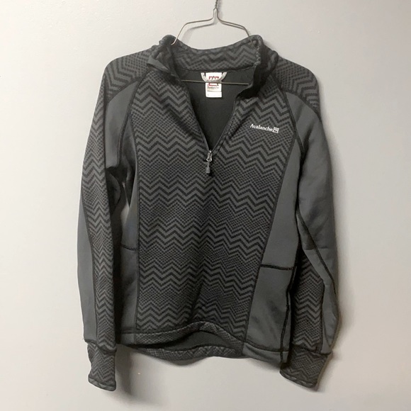 Avalanche black and gray quarter zip pullover - Picture 1 of 5